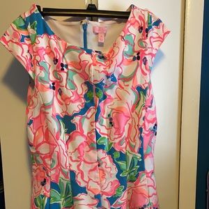 EUC Brielle fit and flare dress in lucky charms